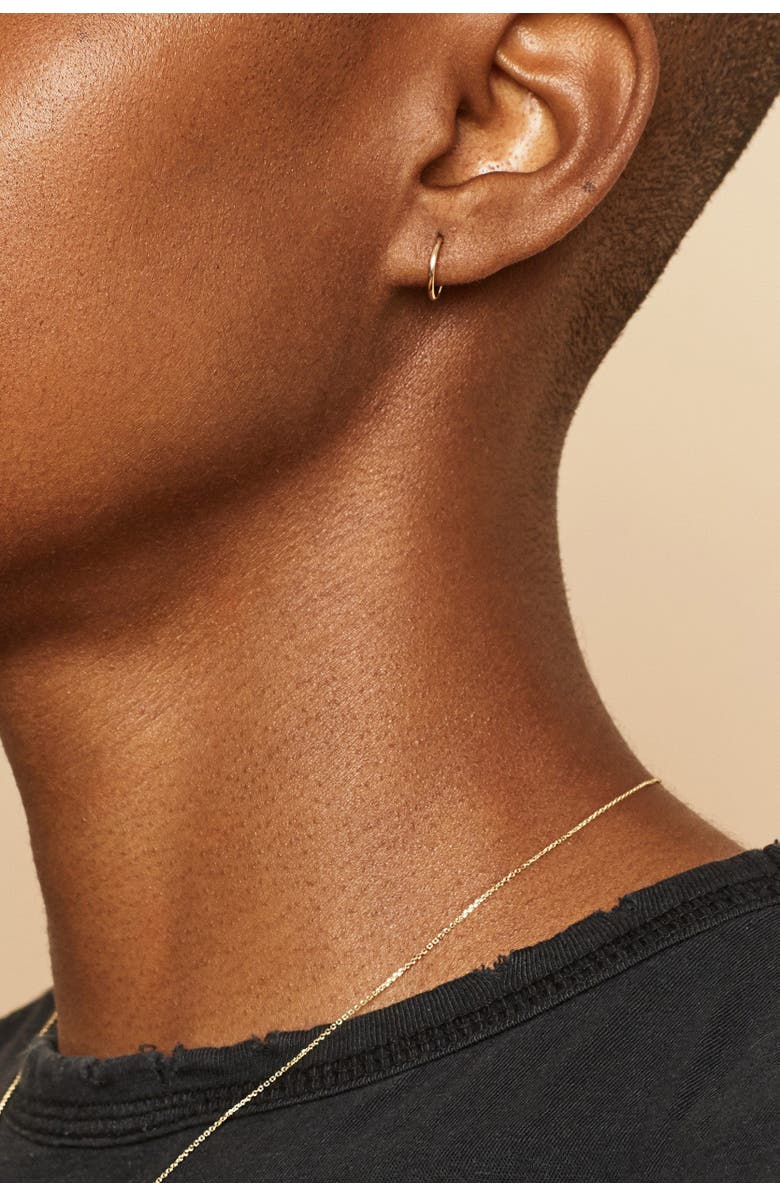 Oradina 14K Yellow Gold Easy Day Petite Endless Hoops, Alternate, color, Yellow Gold