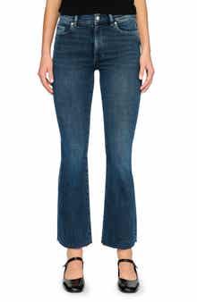 Bridget Instasculpt Raw Hem High Waist Ankle Bootcut Jeans