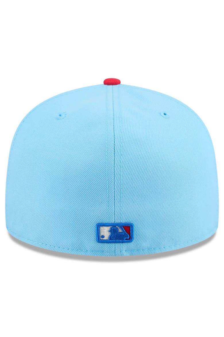 Men's New Era Light Blue/Red San Francisco Giants 2025 Fourth of July 59FIFTY Fitted Hat, Alternate, color, Light Blue