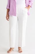 KASPER The Audrey Pull On Linen Blend Pants