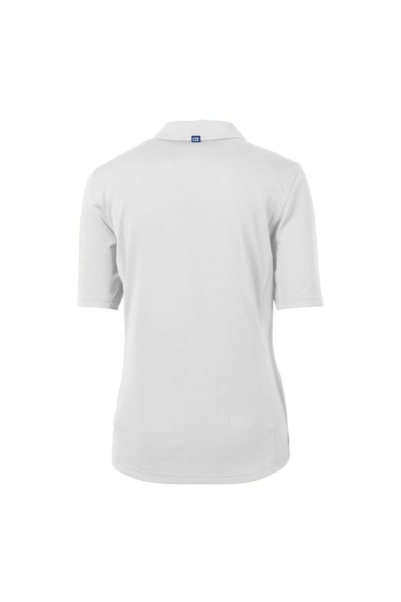 Women's Cutter & Buck White Cleveland Guardians Americana Logo DryTec Virtue Eco Pique Recycled Polo, Alternate, color, White