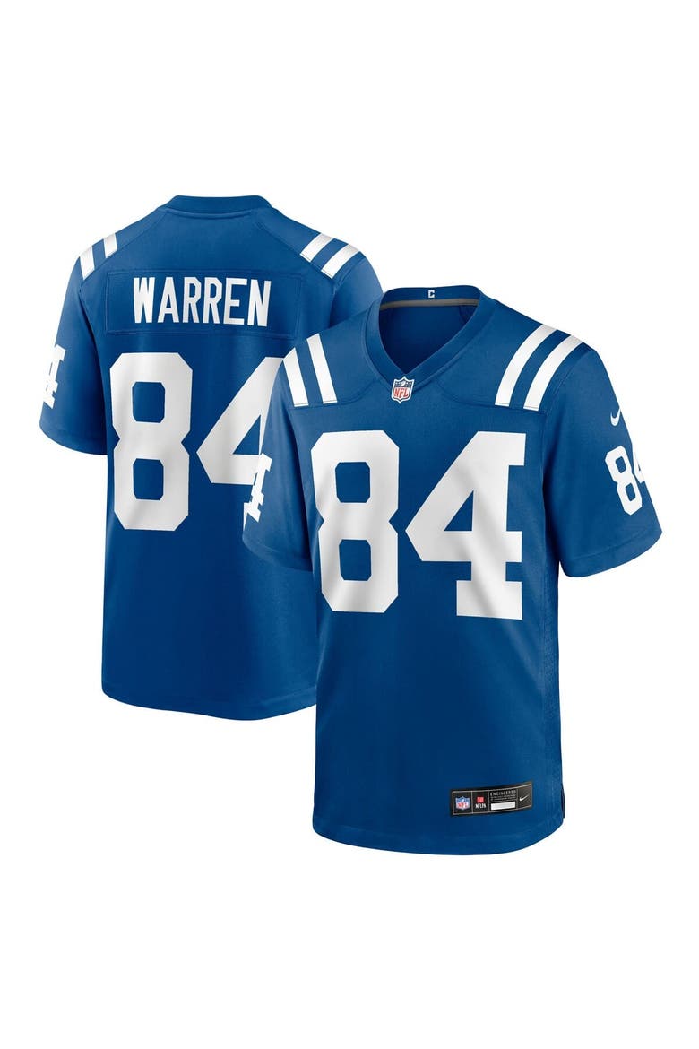 Men's Nike Tyler Warren Royal Indianapolis Colts 2025 NFL Draft First Round Pick Game Jersey, Main, color, Royal