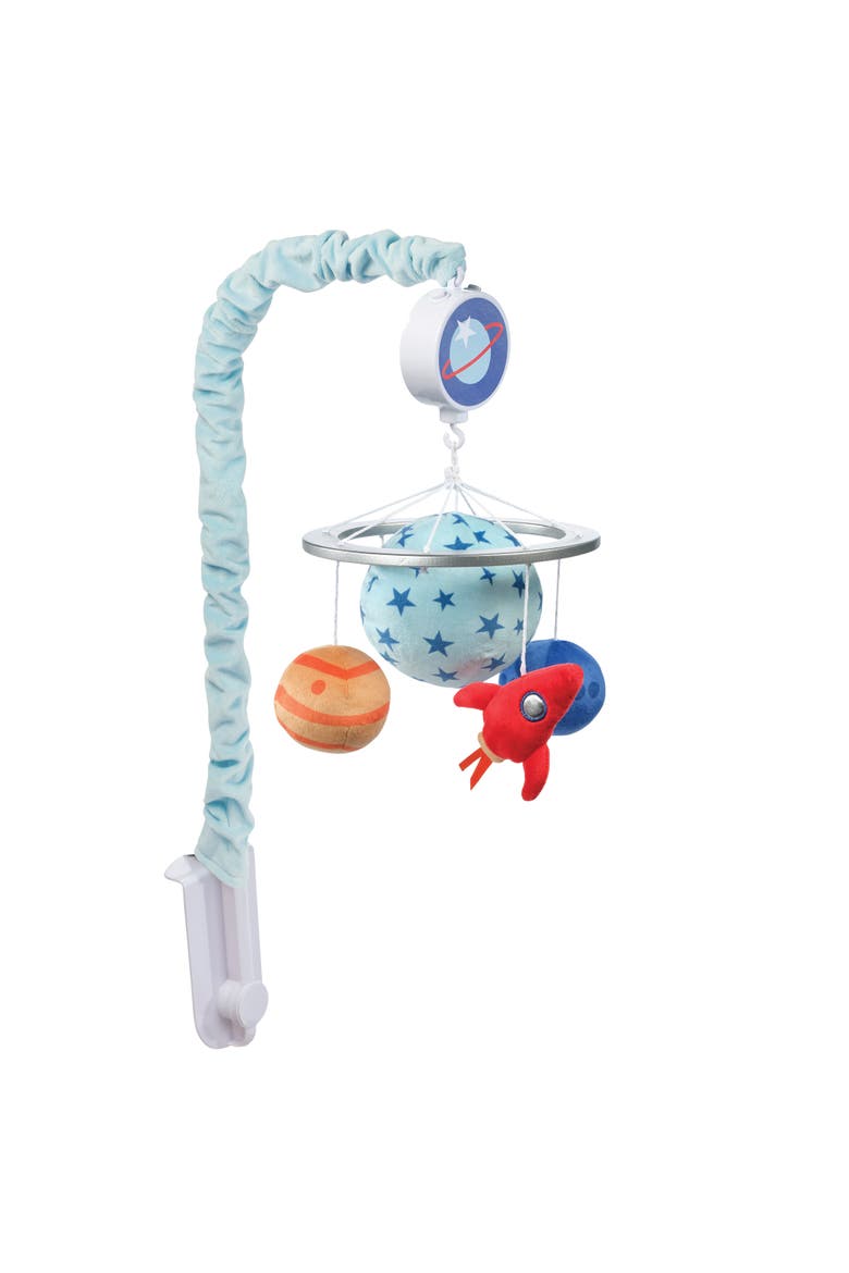 Space Galaxy Musical Baby Crib Mobile Soother Toy, Alternate, color, Blue