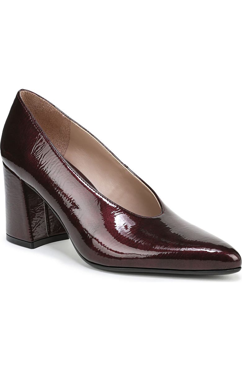 Naturalizer Perry Pointed Toe Pump, Main, color, Wine Red Faux Leather