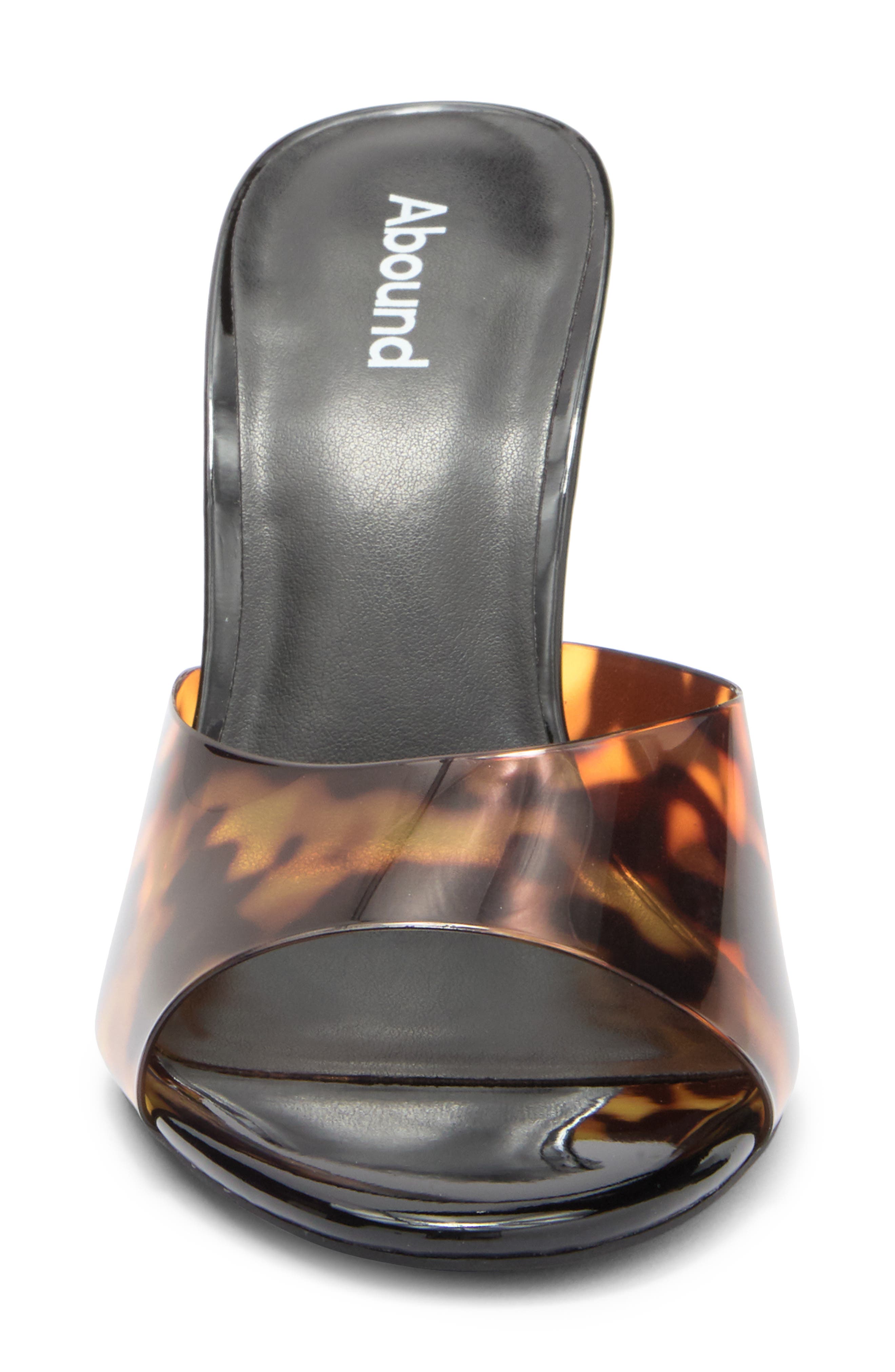 Abound Paz Spike Heel Sandal, Alternate, color, Black Tortoise