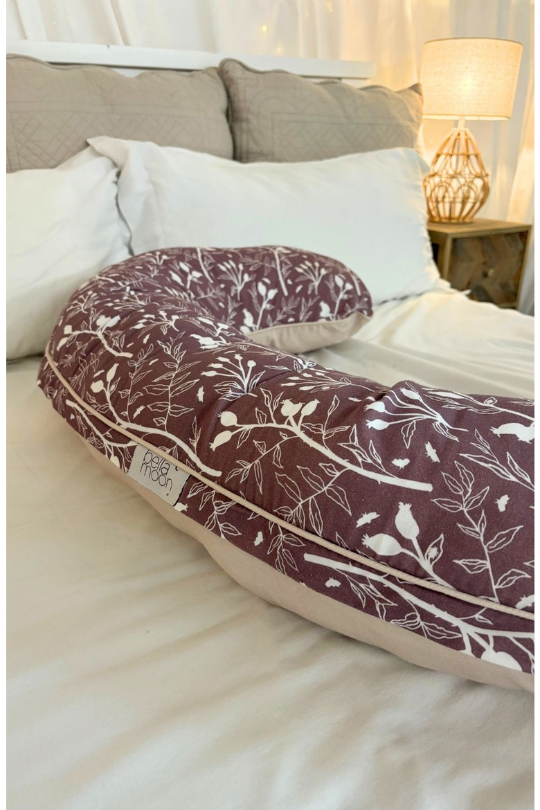 Pregnancy Pillow, Alternate, color, Rosehip