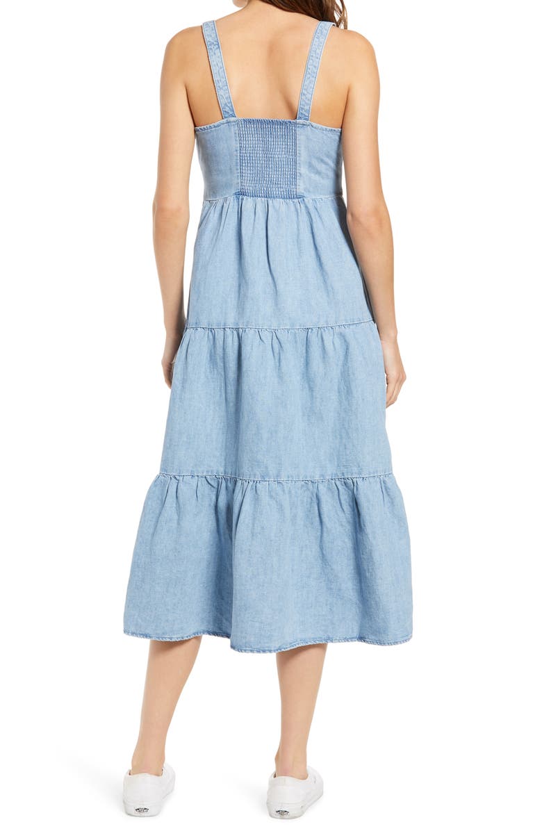 Levi's<sup>®</sup> Sabine Cotton Chambray Midi Sundress, Alternate, color, 