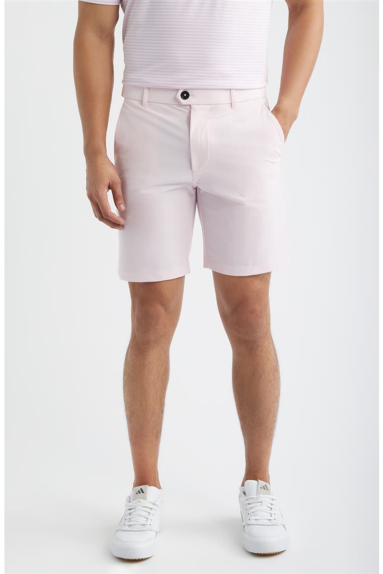 Montauk 8-Inch Flat Front Golf Shorts, Main, color, PINK SKY