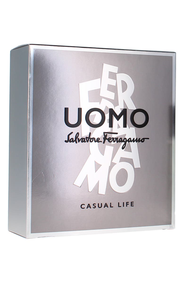 FERRAGAMO Uomo Casual Life Eau de Toilette Gift Set, Alternate, color, Grey