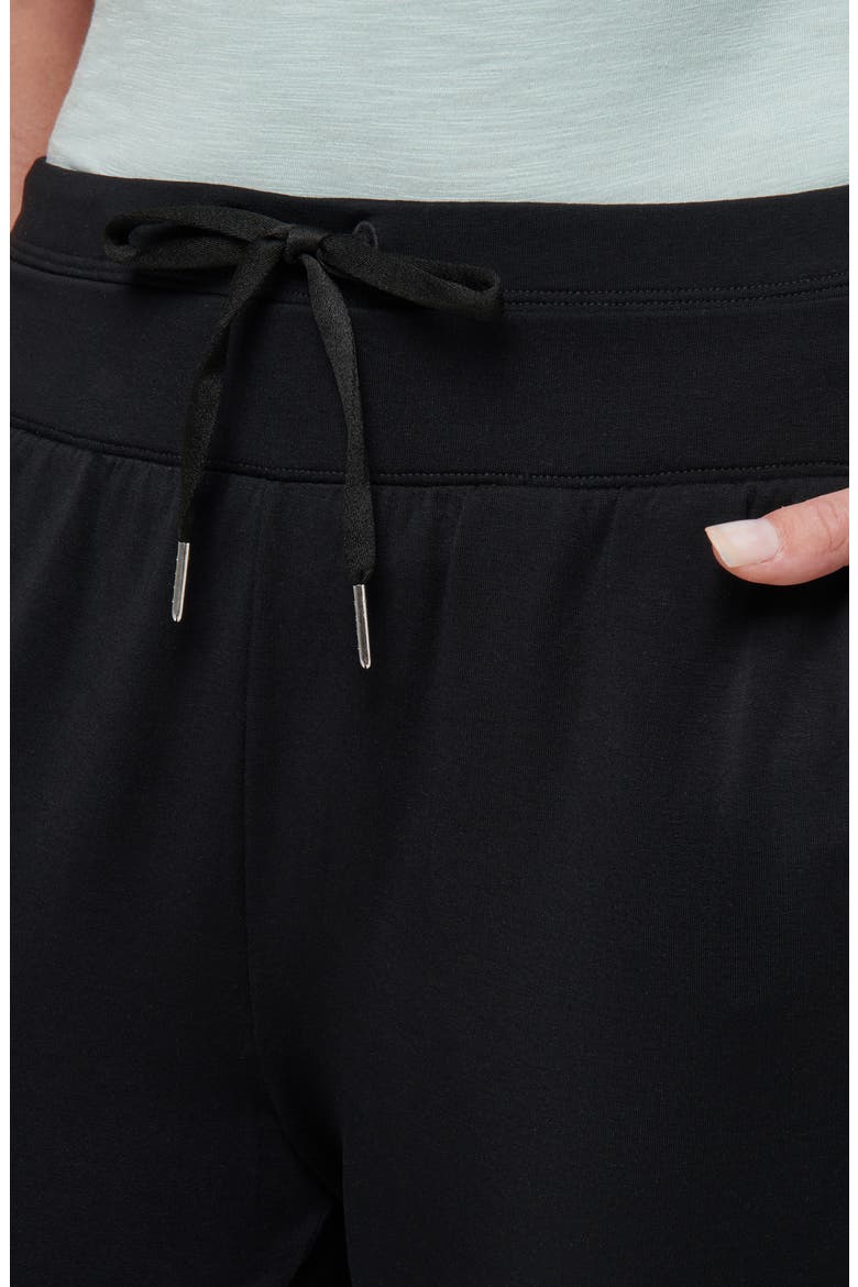 Cloud Terry Drawstring Joggers, Alternate, color, BLACK