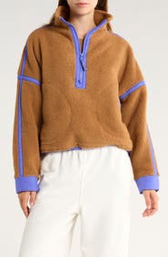 Free People FP Movement Mountain High Fleece Half Zip Pullover
