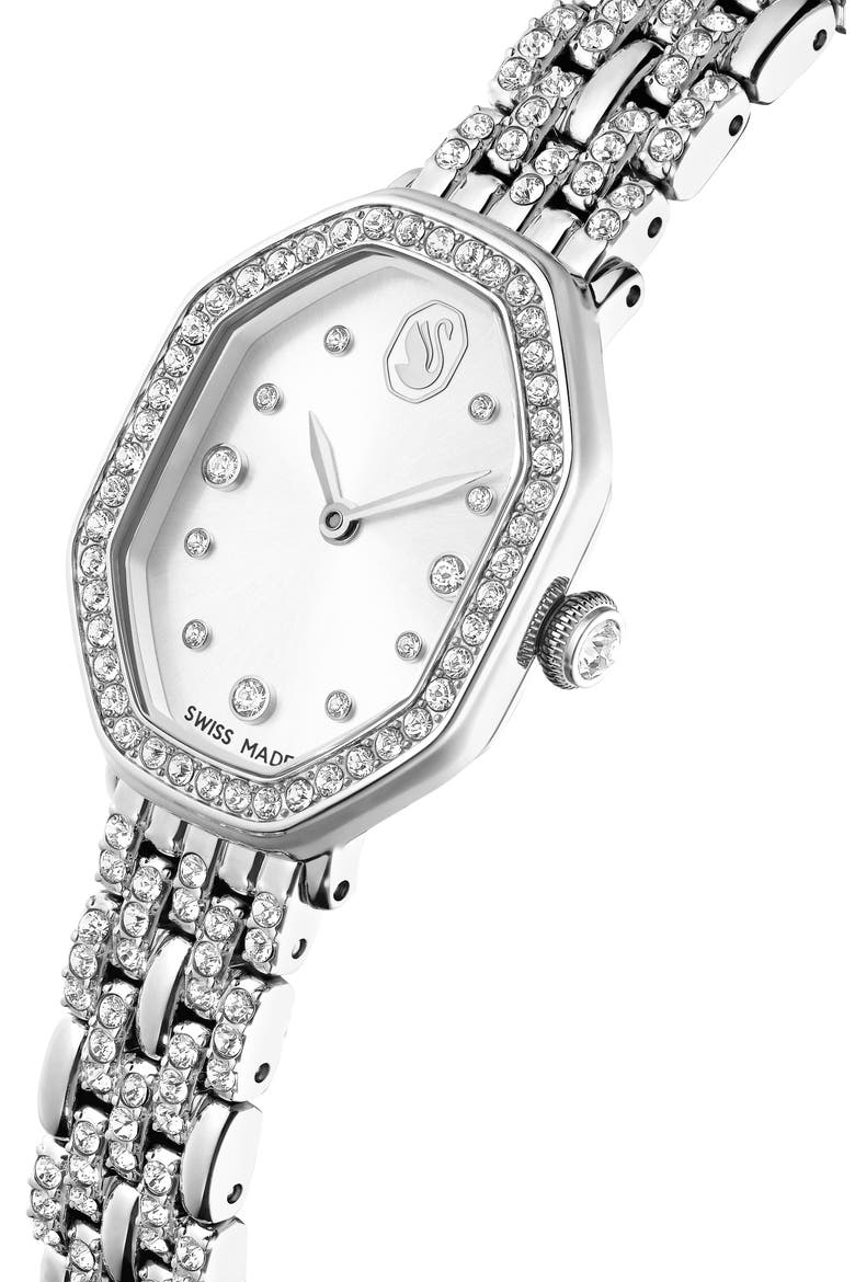 Dextera Bracelet Watch, 32mm x 23mm, Alternate, color, SILVER
