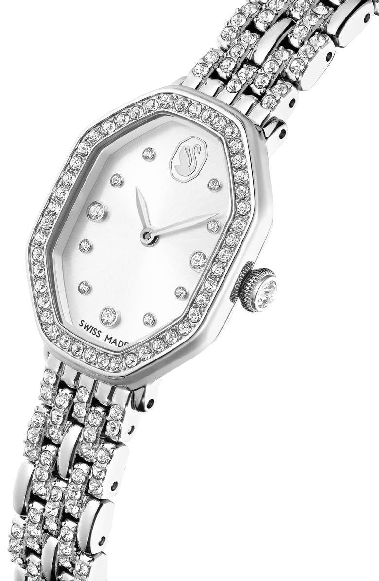 Swarovski Dextera Bracelet Watch, 32mm x 23mm, Alternate, color, Silver