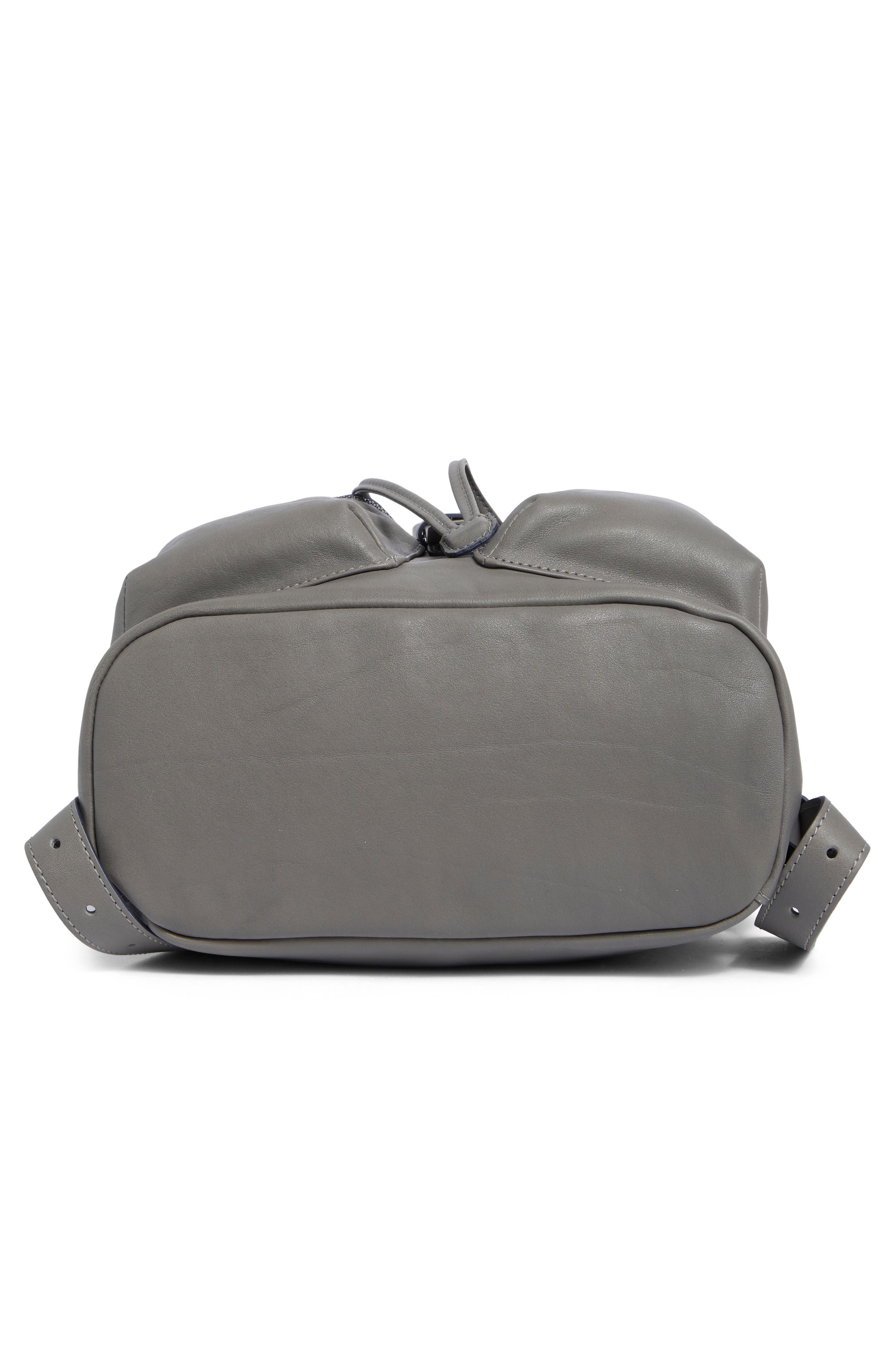 Longchamp LC3D Medium Leather Backpack, Alternate, color, Grey/Blue