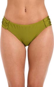 Sunshine 79 Solids Shirred Side Bikini Bottoms