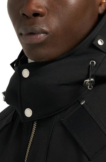 Original Genuine Shearling Trim Water & Wind Resistant 650 Fill Power Down Ballistic Bomber Jacket