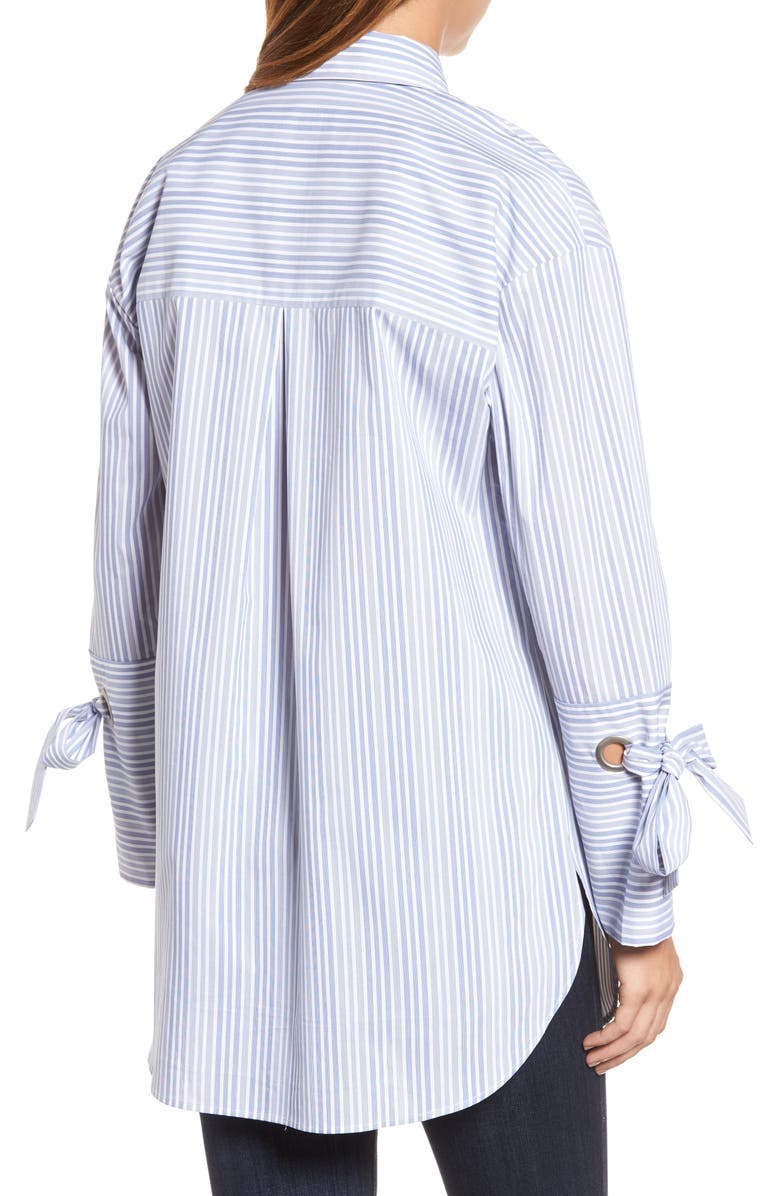 Halogen<sup>®</sup> POCKET DETAIL STRIPE TUNIC, Alternate, color, 