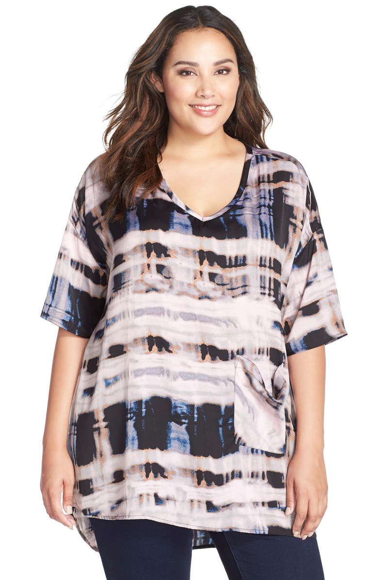 Melissa McCarthy Seven7 Print One-Pocket Tee, Main, color, 