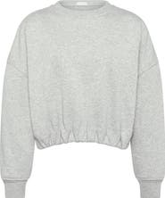 nuuds Cinch Waist Fleece Sweatshirt