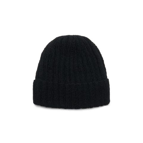 Women's Artisan Hand-Knit Denali Ribbed Wool Beanie Hat