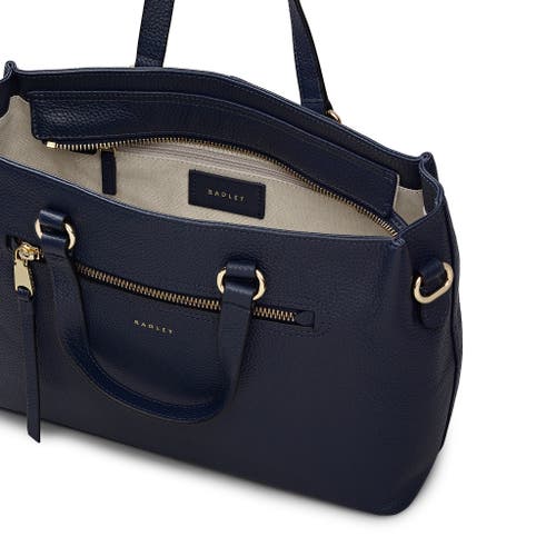 Radley Pickwick Medium Ziptop Satchel Bag In Black
