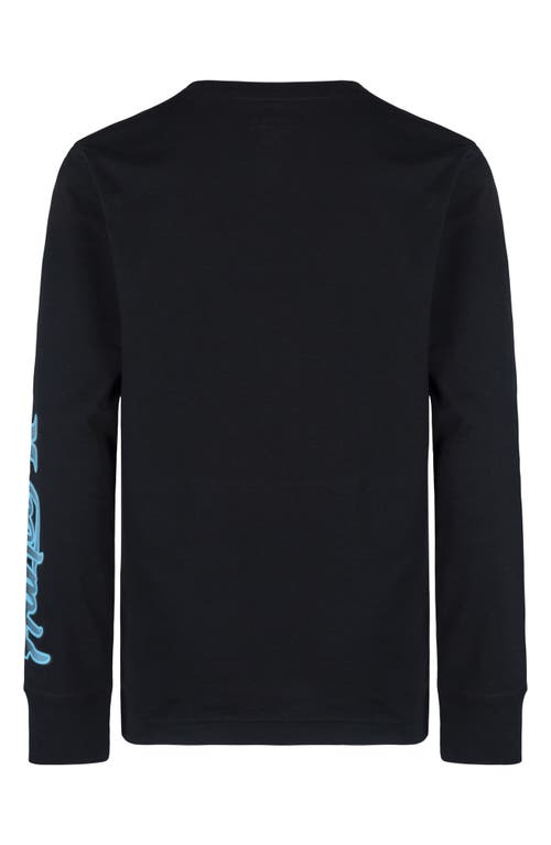 Hurley Kids' Oasis Long Sleeve Graphic T-shirt In Black