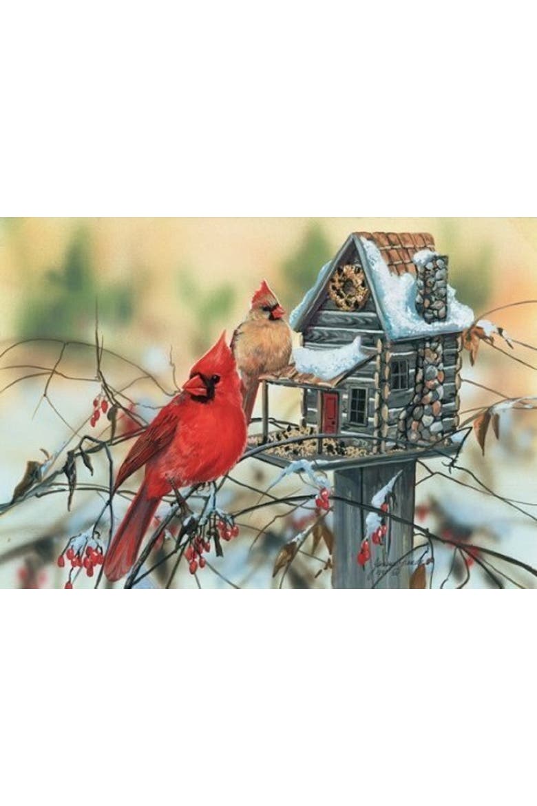 Cardinal's Rustic Retreat 500 piece Jigsaw Puzzle for Adults, Alternate, color, Multicolor