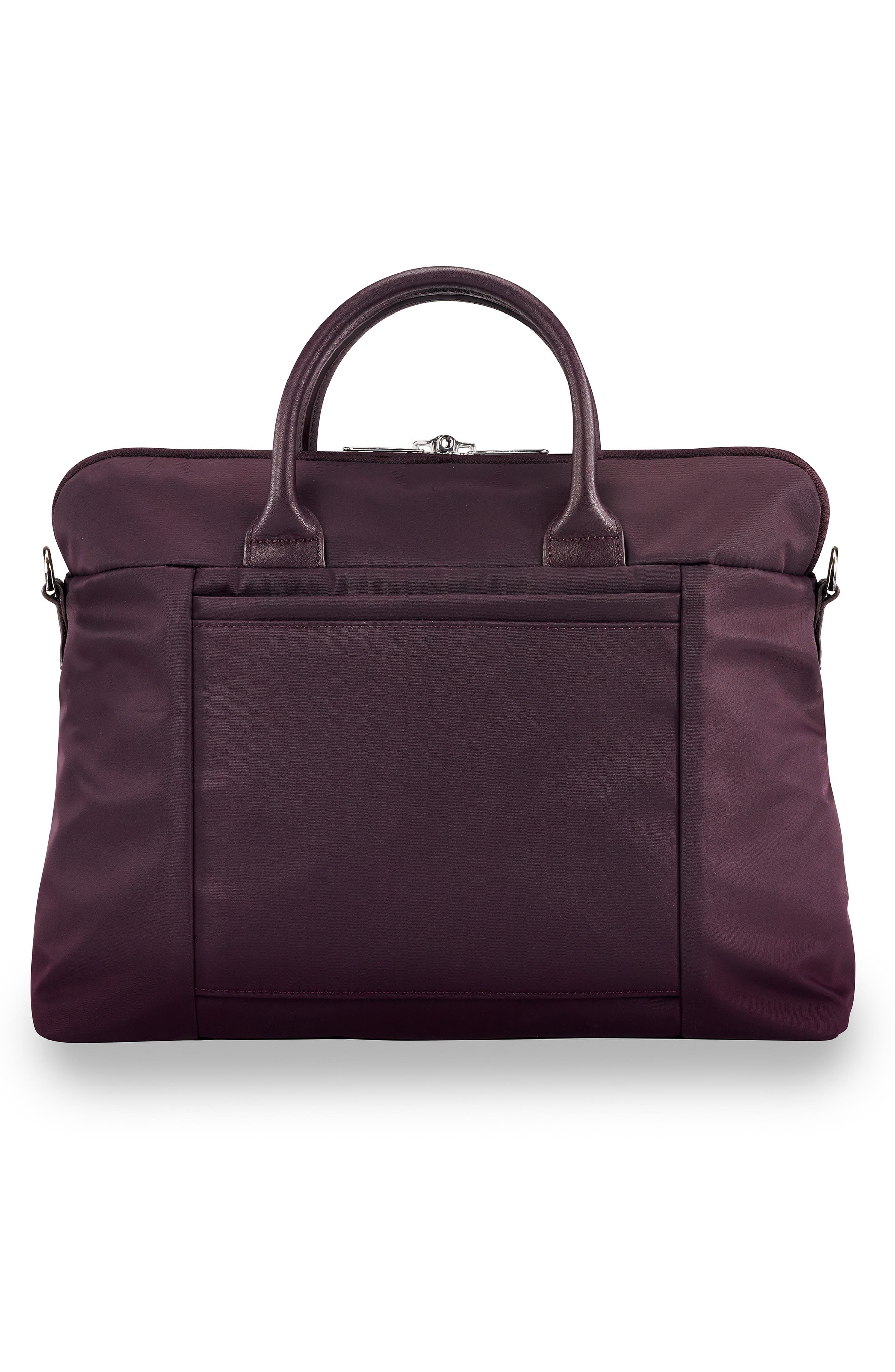 Slim Business Briefcase, Alternate, color, PLUM