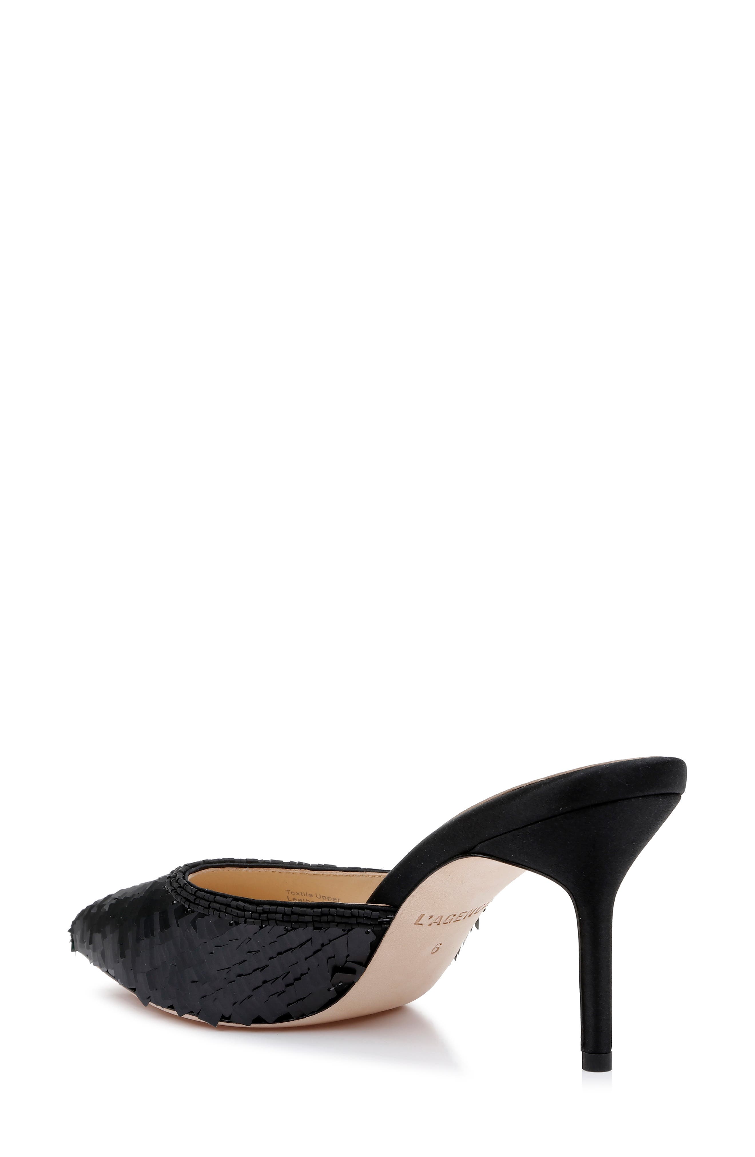 L'AGENCE Juliette Sequin Mule, Alternate, color, 