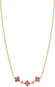 Bony Levy Clover Pink Tourmaline Necklace