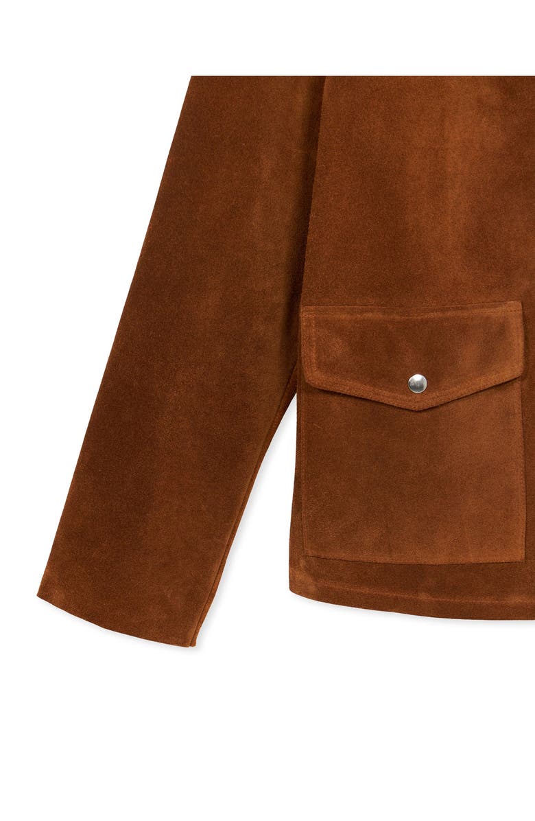 Fortela Welder Suede Leather Jacket, Alternate, color, Mou