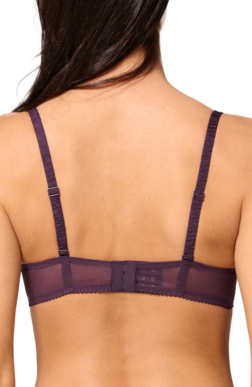 Simone Perele Intrigue Sheer Underwire Demi Bra In Brown