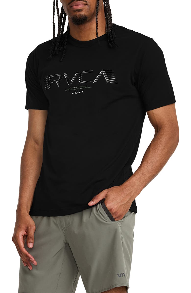 RVCA Big RVCA Flyer Performance Graphic T-Shirt, Alternate, color, Black
