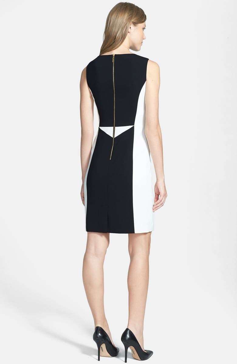 Ivanka Trump Colorblock Sheath Dress, Alternate, color, 