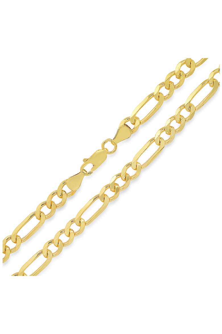Men's Cut Figaro Chain Necklace, Alternate, color, GOLD