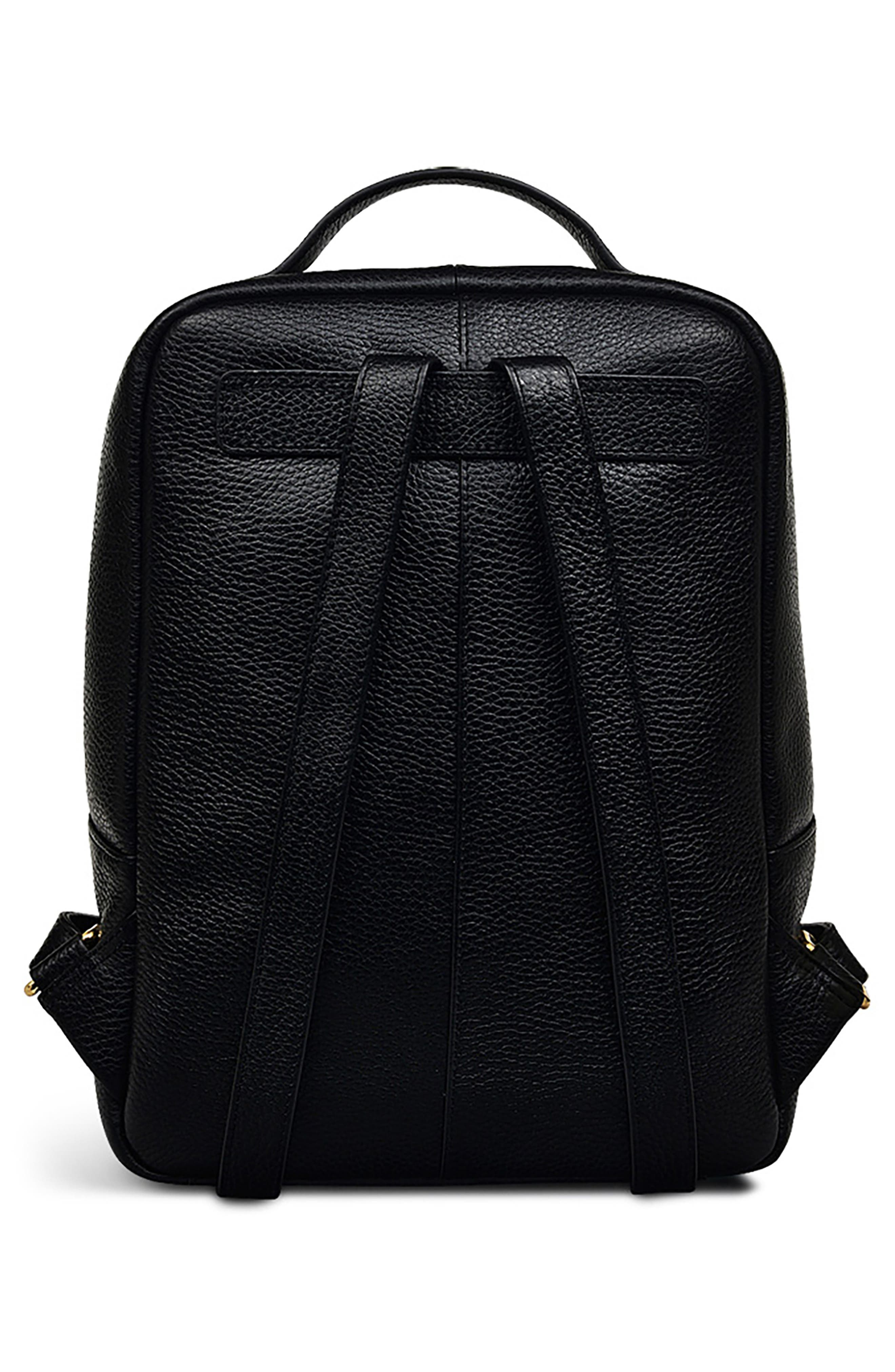 Radley Sunny Dene Leather Backpack, Alternate, color, Black