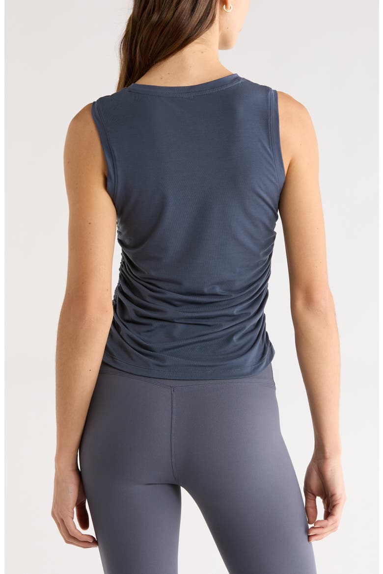 Breathe Ruched Tank, Alternate, color, NAVY ARMADA