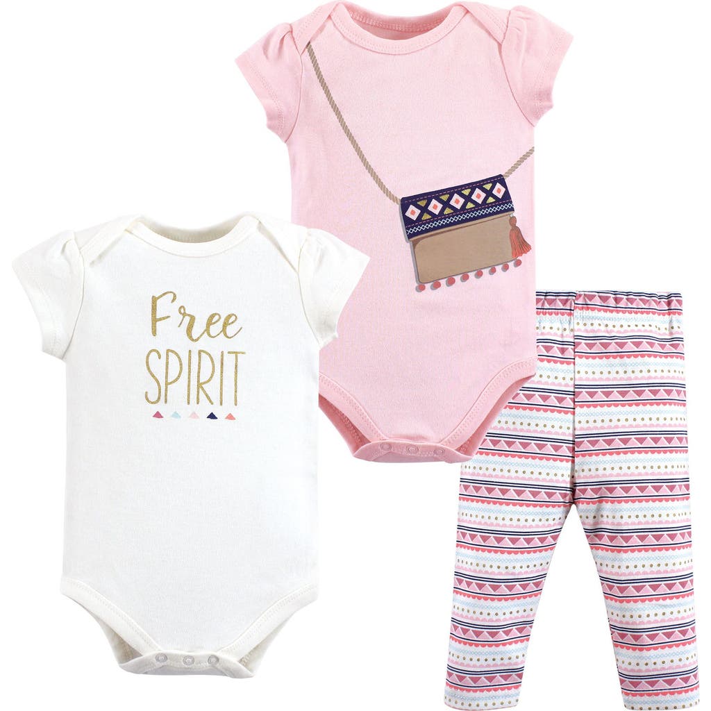 Little Treasure Babies' Soft Cotton Two-piece Outfit Bodysuit & Pants