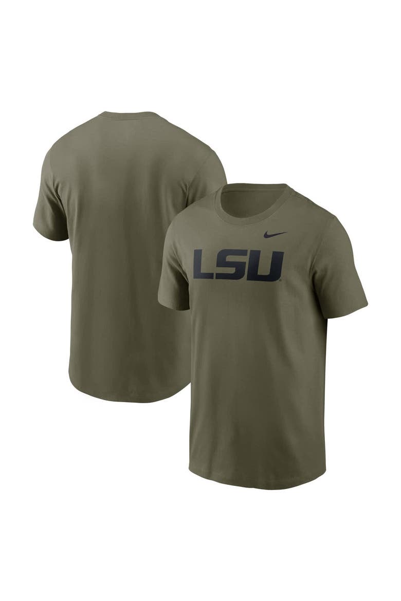 Men's Nike Olive LSU Tigers Primetime Logo Performance T-Shirt, Main, color, Olive