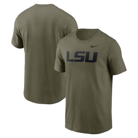 Men's Nike Olive LSU Tigers Primetime Logo Performance T-Shirt