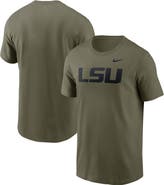 Nike Men's Nike Olive LSU Tigers Primetime Logo Performance T-Shirt
