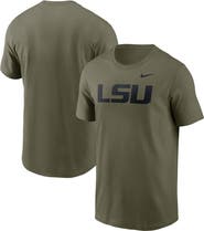 Nike Men's Nike Olive LSU Tigers Primetime Logo Performance T-Shirt