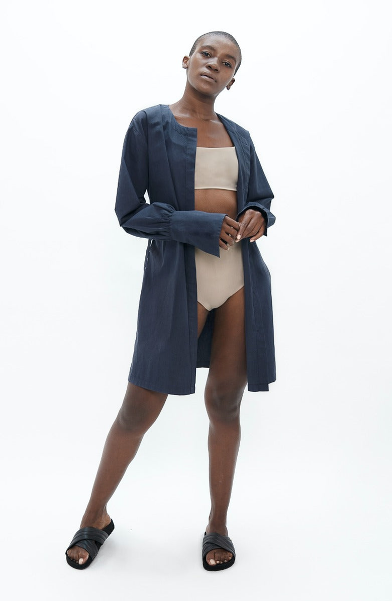 1People-US Cap Ferret Short Dress, Alternate, color, Navy Blue