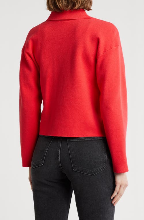 Love By Design Kogan Collared Crop Sweater Jacket
