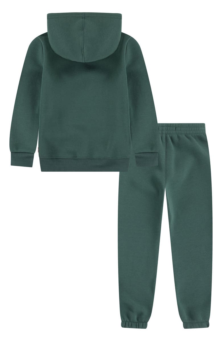 Levi's Fleece Logo Hoodie & Joggers Set, Alternate, color, Bistro Green