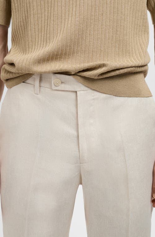 Mango Slim Fit Suit Pants In Neutral