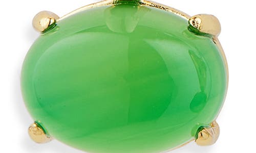 Nordstrom Demi Fine Oval Stone Huggie Hoop Earrings