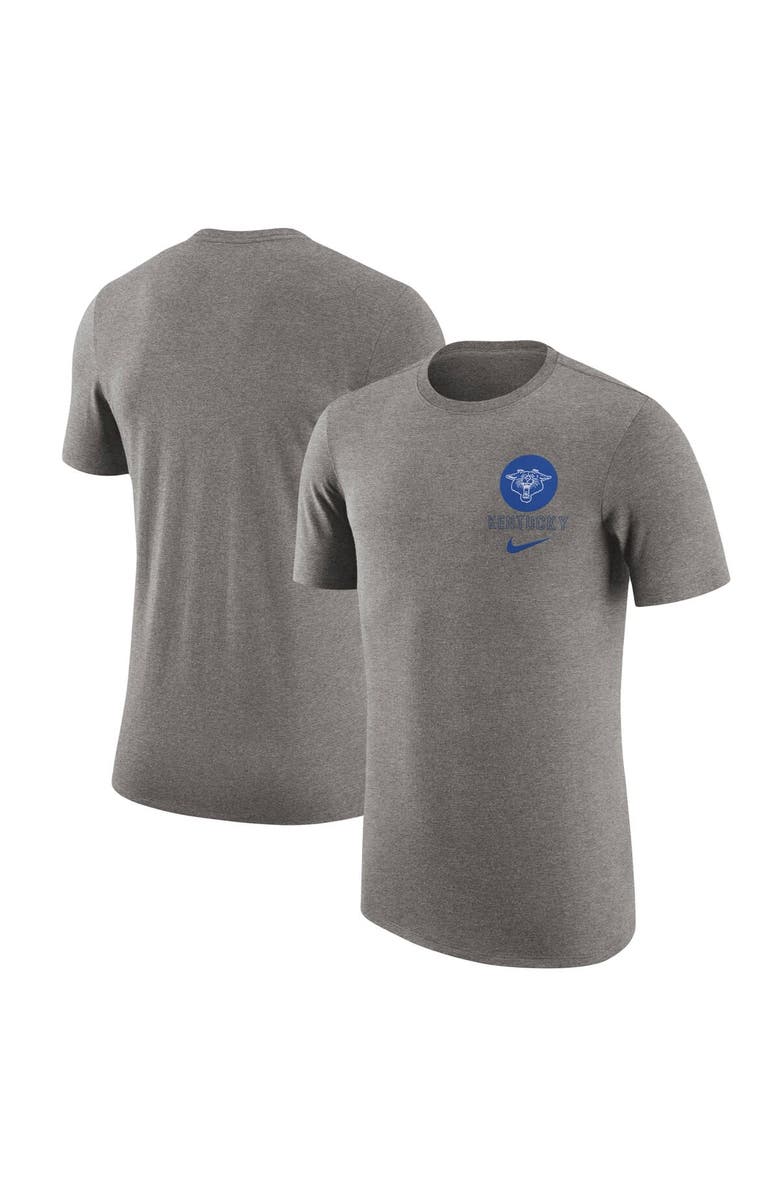 Nike Men's Nike Heather Gray Kentucky Wildcats Retro Tri-Blend T-Shirt, Main, color, 