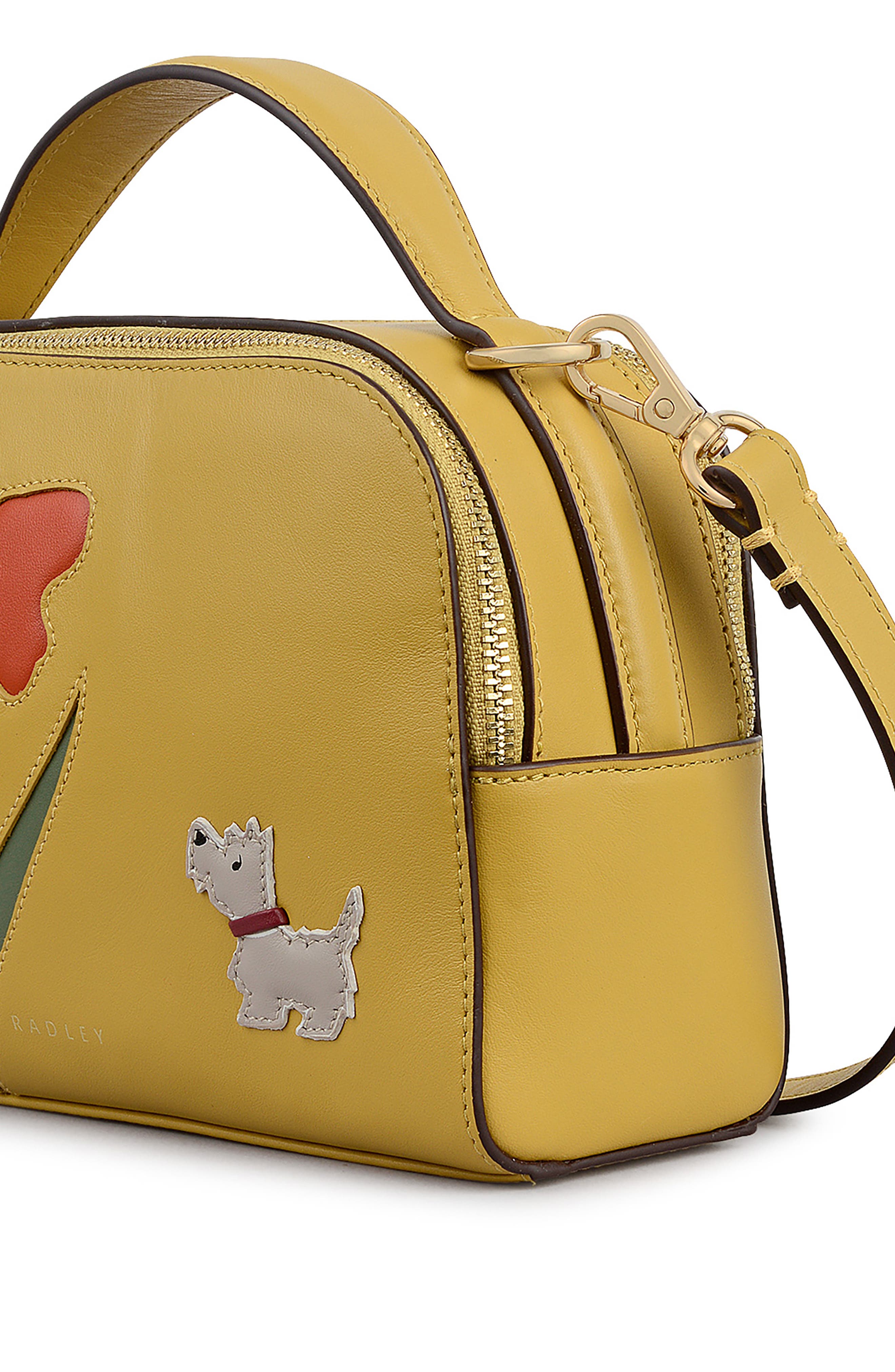 Radley Floribunda Crossbody Bag, Alternate, color, Ochre