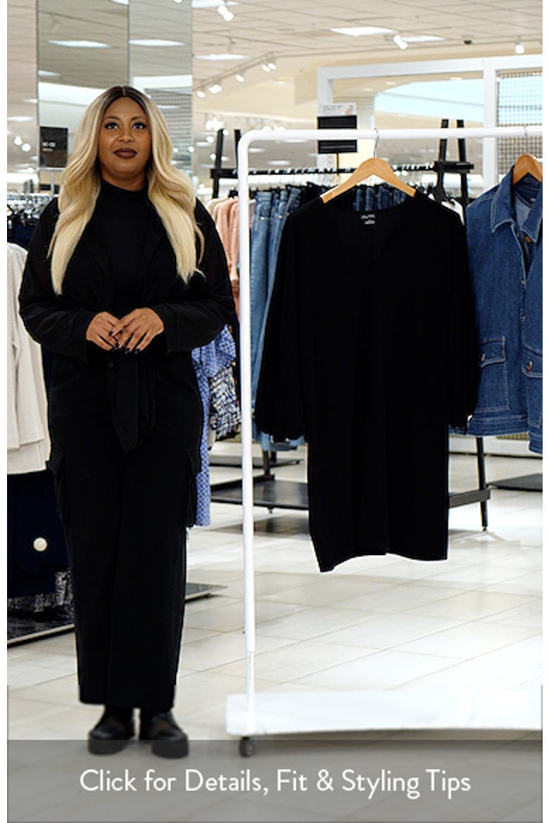 Oakleigh Long Sleeve Shift Minidress video